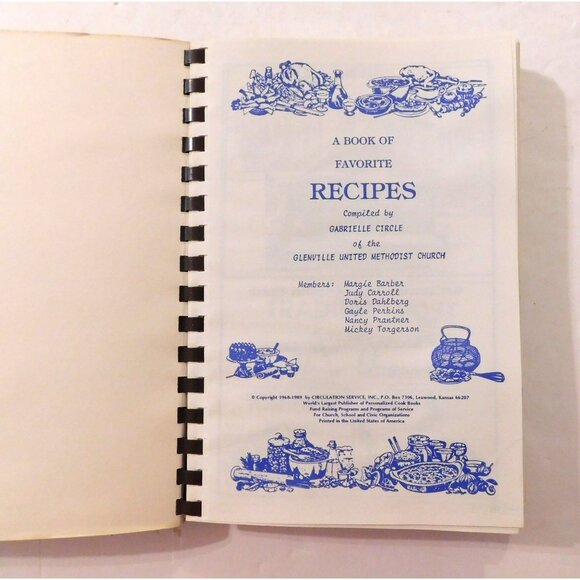 Thank Heaven For Home Made Cooks Glenville Minnesota Methodist 1989 PB Spiral - Picture 3 of 6